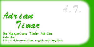 adrian timar business card